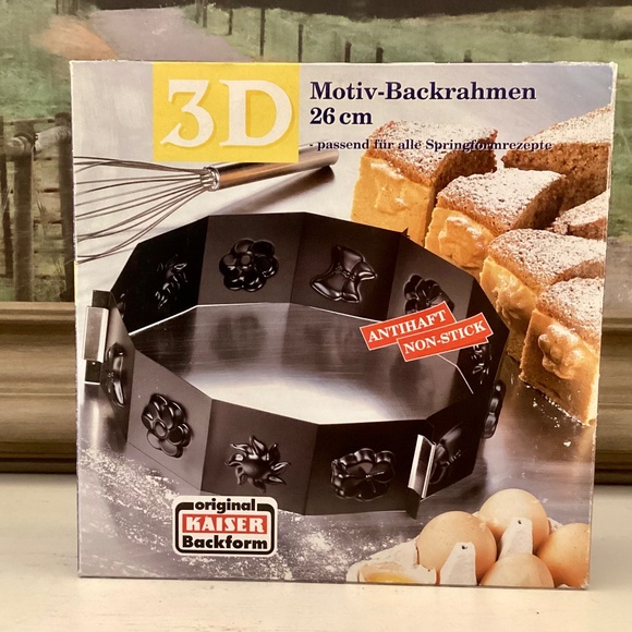 Original Kaiser Backform Non Stick Spring Form 3D Cake Ring 10” in Original Box - Picture 13 of 13